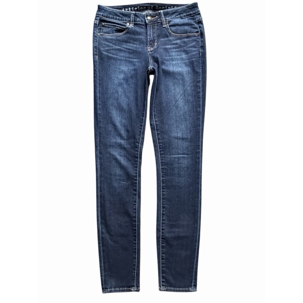 Articles of Society Jeans Womens 25 Blue Skinny Stretch Denim Karen Delray Wash